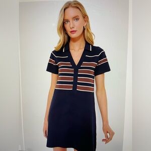 Tuckernuck Midnight Cacao Wright Polo Dress